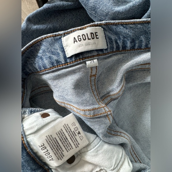 Agolde Riley High Rise Distressed Jeans - Picture 8 of 10